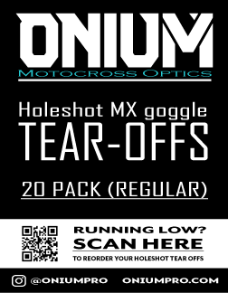 Holeshot tear-offs (20 pack)