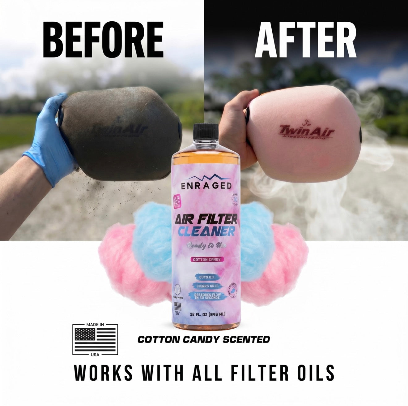 ENRAGED AIR FILTER CLEANER