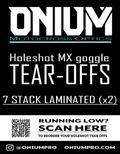 Holeshot laminated tear-offs