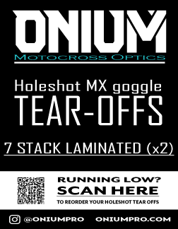 Holeshot laminated tear-offs