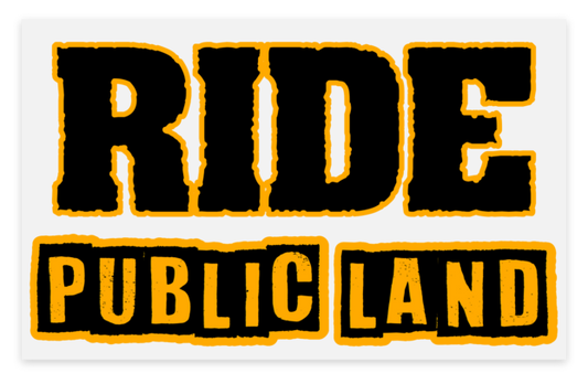 Ride Public Land Sticker