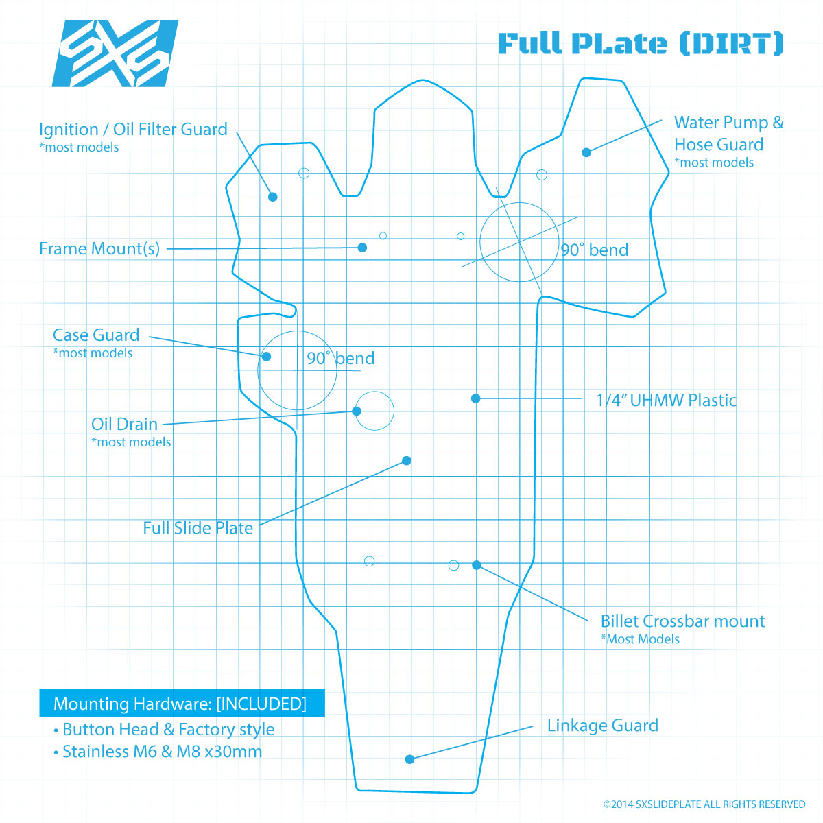 SXSLIDEPLATE Full Plate (DIRT)