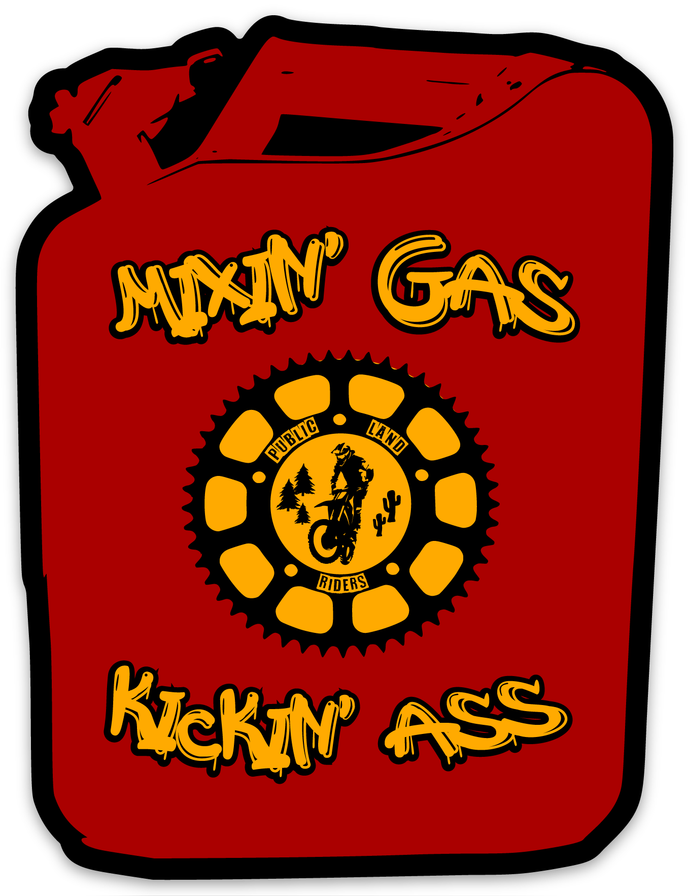 Mixin' Gas Sticker